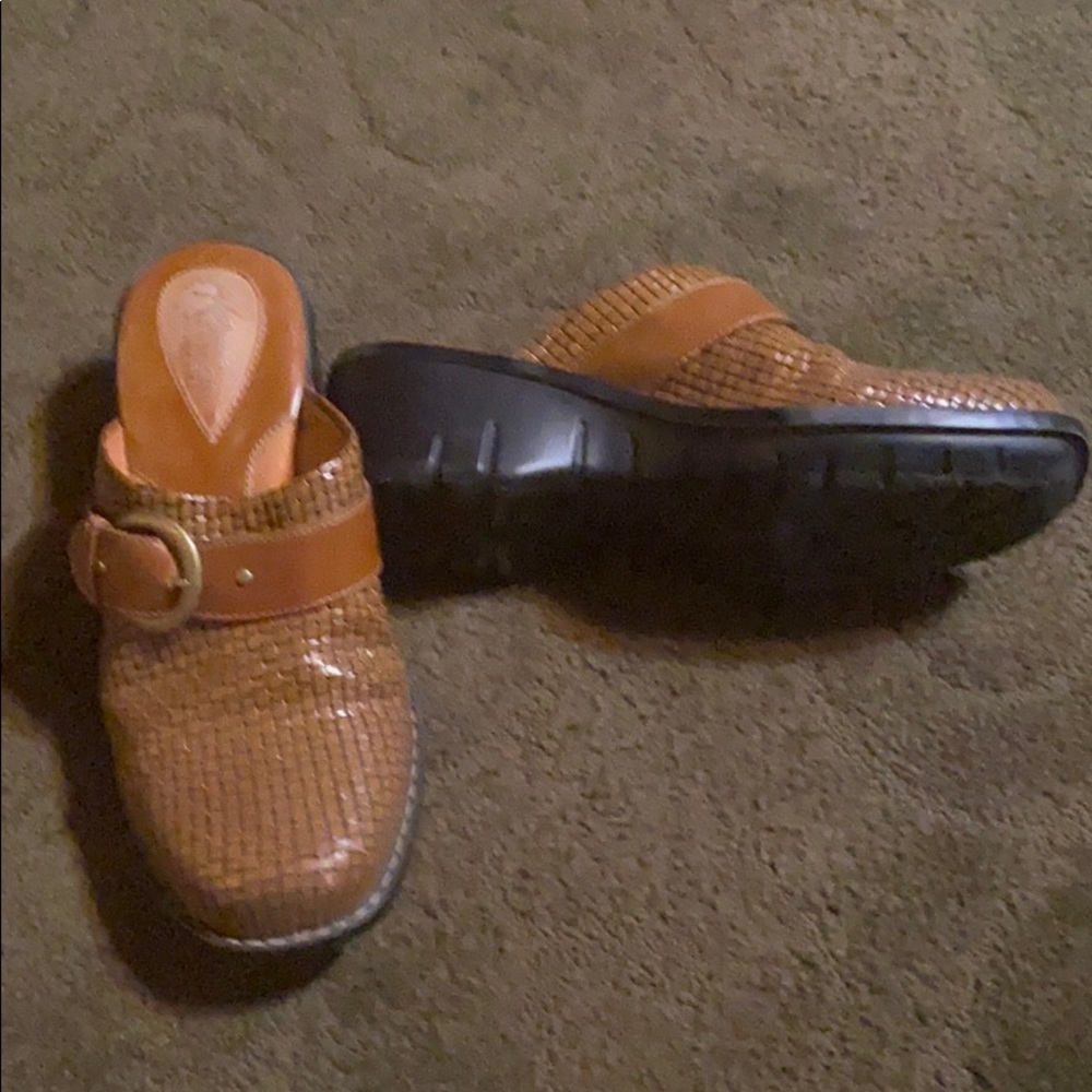 Clarks leather Mules